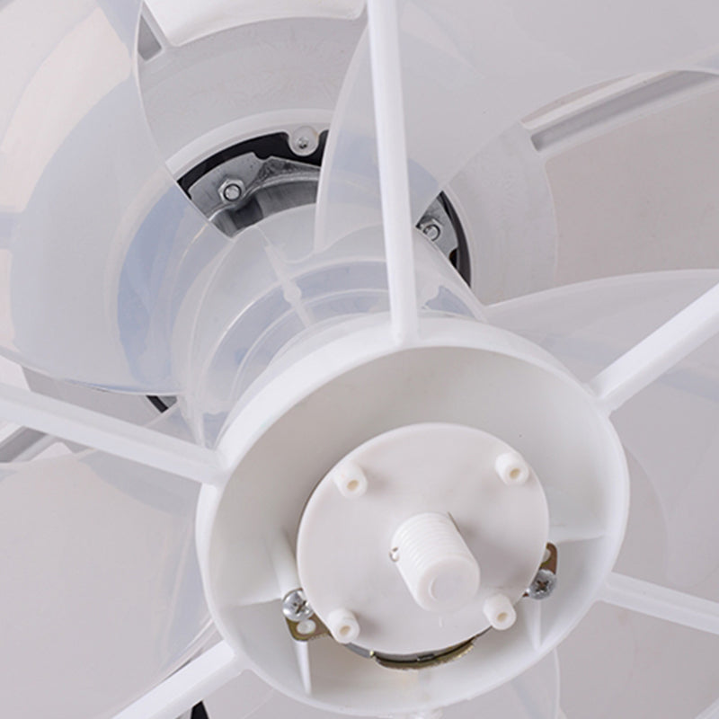 Weiße kreisförmige Lüfterleuchte Nordic LED Metal Semi Flush Deckenleuchte