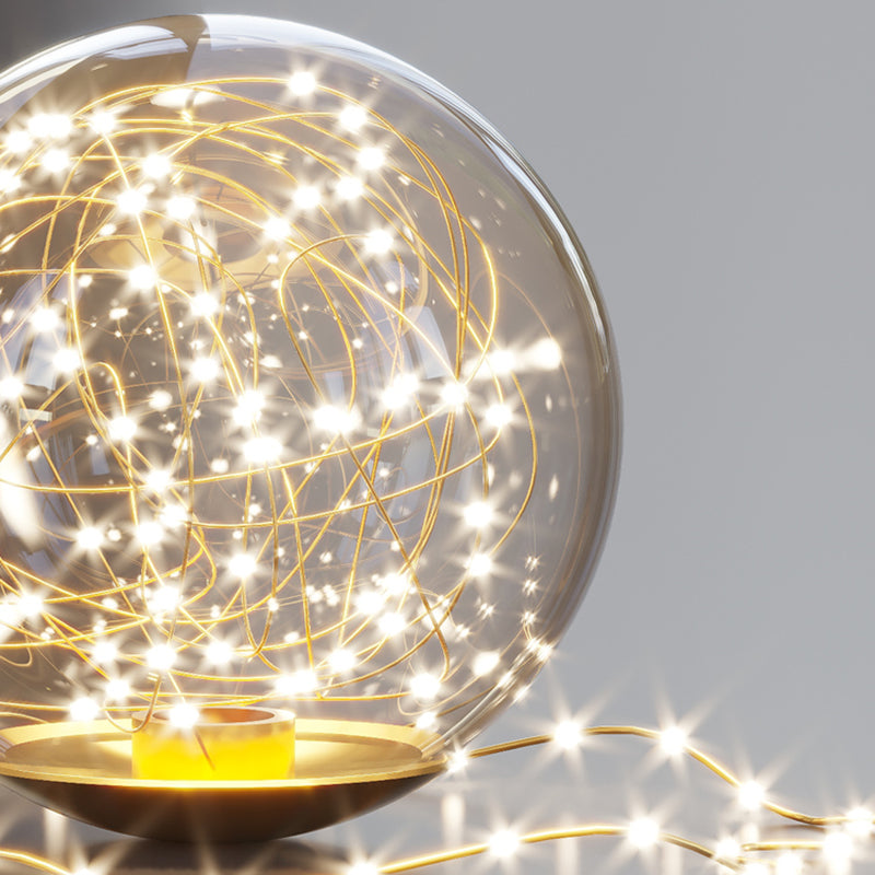 Apparecchio di illuminazione a soffitto con montaggio a incasso a 2 luci con paralume rotondo in stile moderno in oro