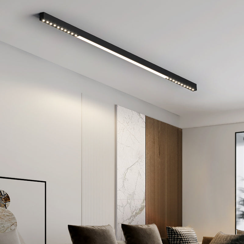 Modern Semi Flush Mount Lighting Linear Flush Mount Lighting Flush Light for Living Room
