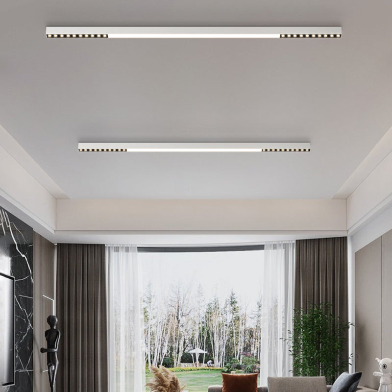 Modern Semi Flush Mount Lighting Linear Flush Mount Lighting Flush Light for Living Room
