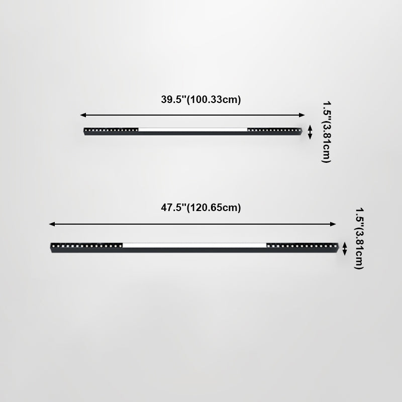 Modern Semi Flush Mount Lighting Linear Flush Mount Lighting Flush Light for Living Room