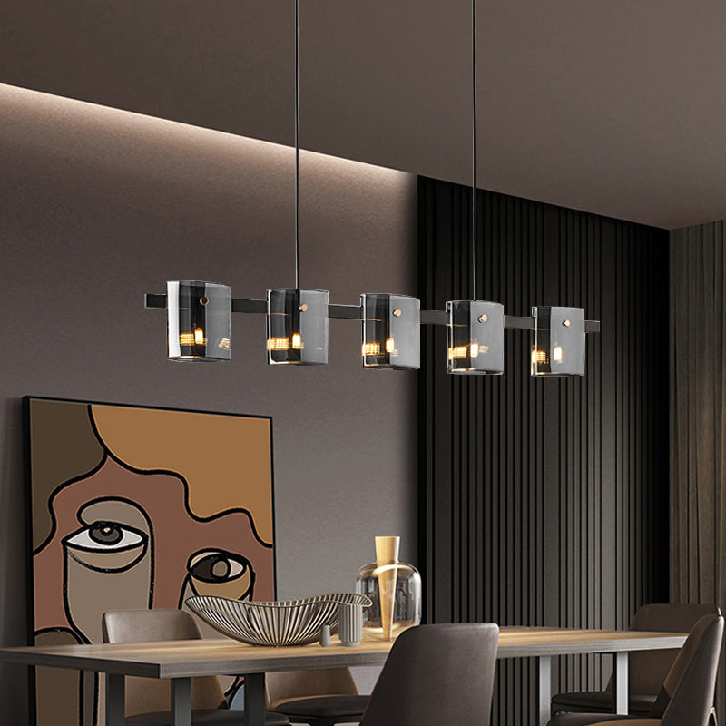 Characteristic Light Luxury Contemporary Style Hanging Island Pendant Light for Dining Room