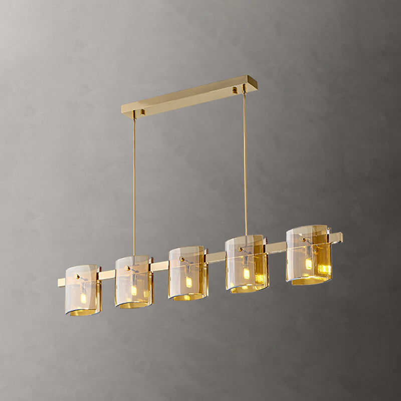 Characteristic Light Luxury Contemporary Style Hanging Island Pendant Light for Dining Room