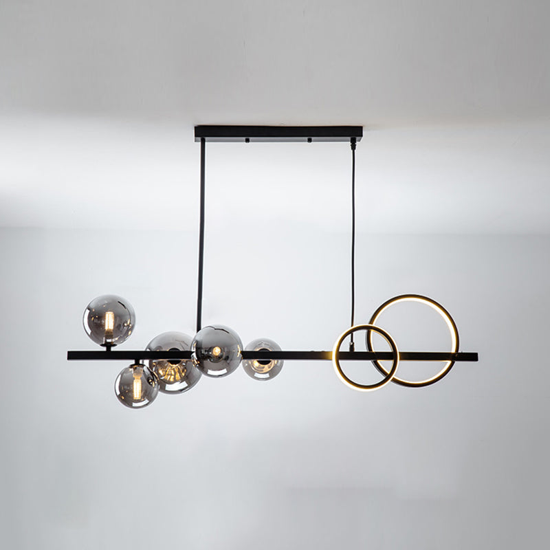 Nordic Minimalism Modern Style LED Island Chandelier Light for Dining Room Living Room