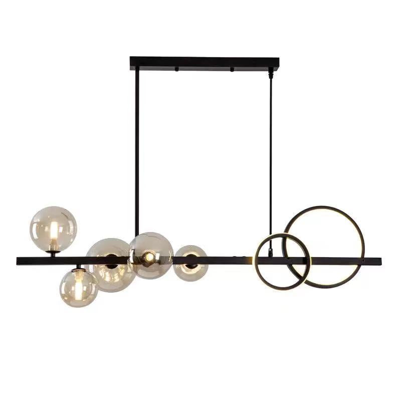 Nordic Minimalism Modern Style LED Island Chandelier Light for Dining Room Living Room