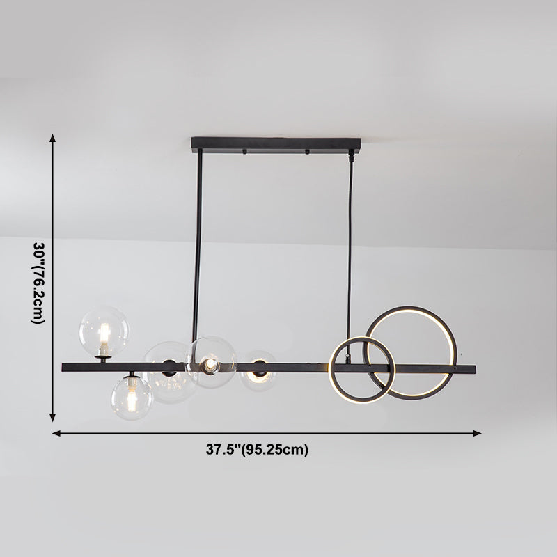 Nordic Minimalism Modern Style LED Island Chandelier Light for Dining Room Living Room