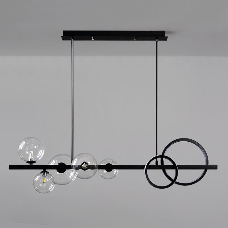 Nordic Minimalism Modern Style LED Island Chandelier Light for Dining Room Living Room