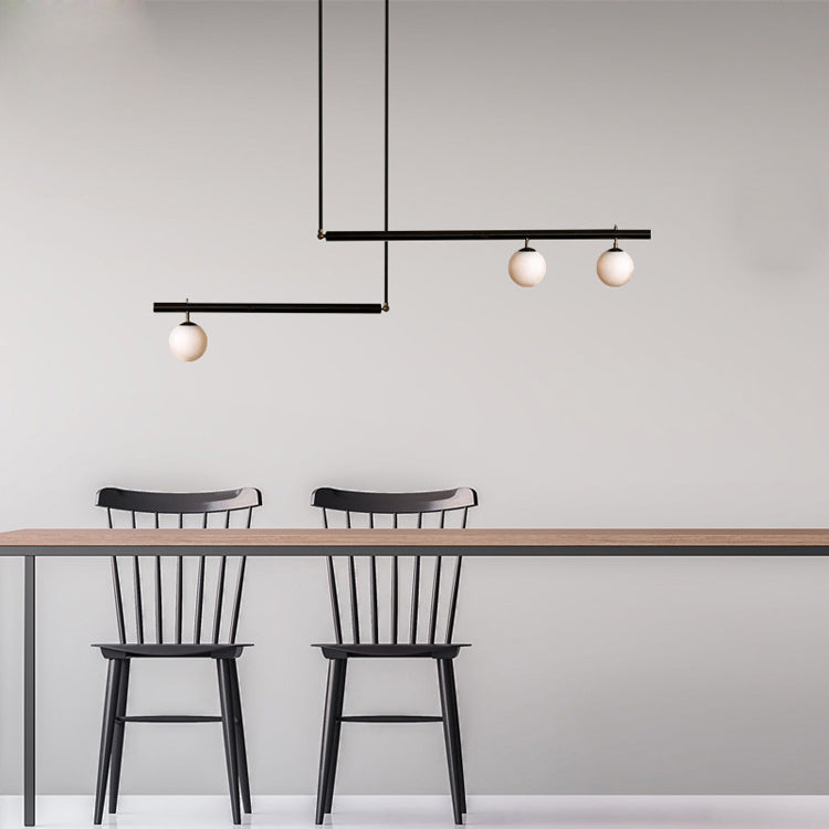 Globe Island Lighting Modern Lighting Chandelier Glass 3 Light Island Pendant Lights