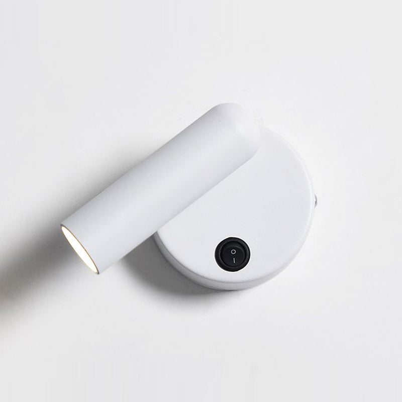 Lampada a monte a parete cilindro Stile moderno a 1 luci di scarpa in alluminio in alluminio