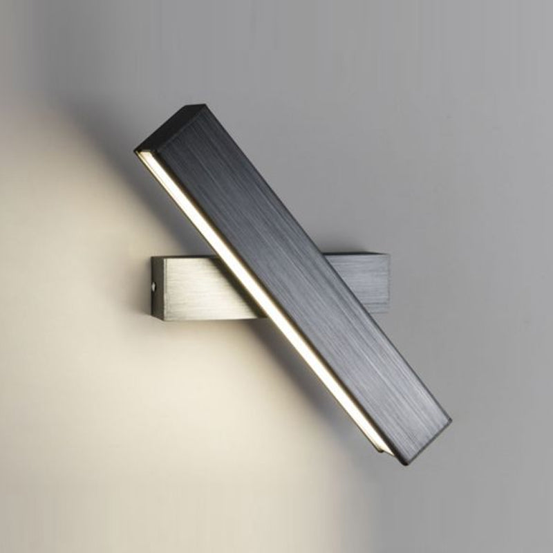 Rectangle Shade 1-Light Wall Light Sconces Aluminum Modern Style Wall Mounted Lamp