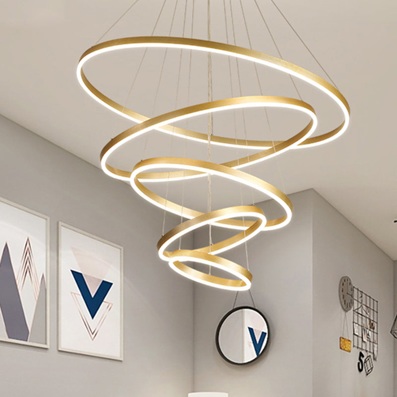 Noordse moderne minimalisme lichte luxe stijl led hanger kroonluchter licht voor eetkamer woonkamer