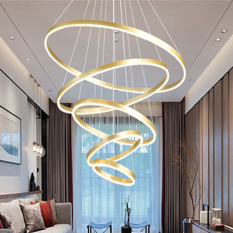 Noordse moderne minimalisme lichte luxe stijl led hanger kroonluchter licht voor eetkamer woonkamer