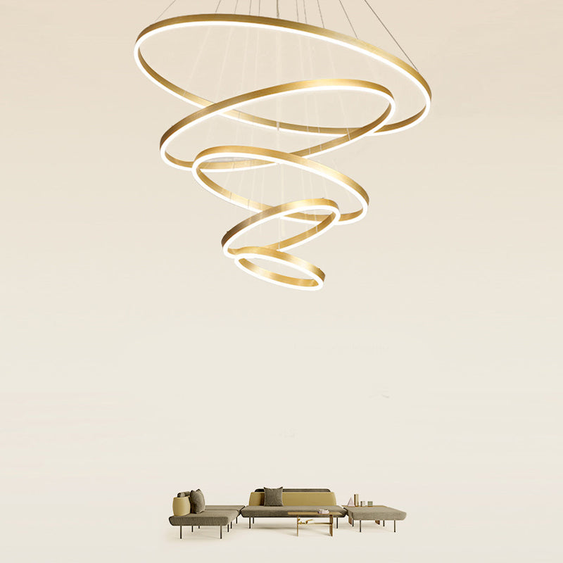 Noordse moderne minimalisme lichte luxe stijl led hanger kroonluchter licht voor eetkamer woonkamer