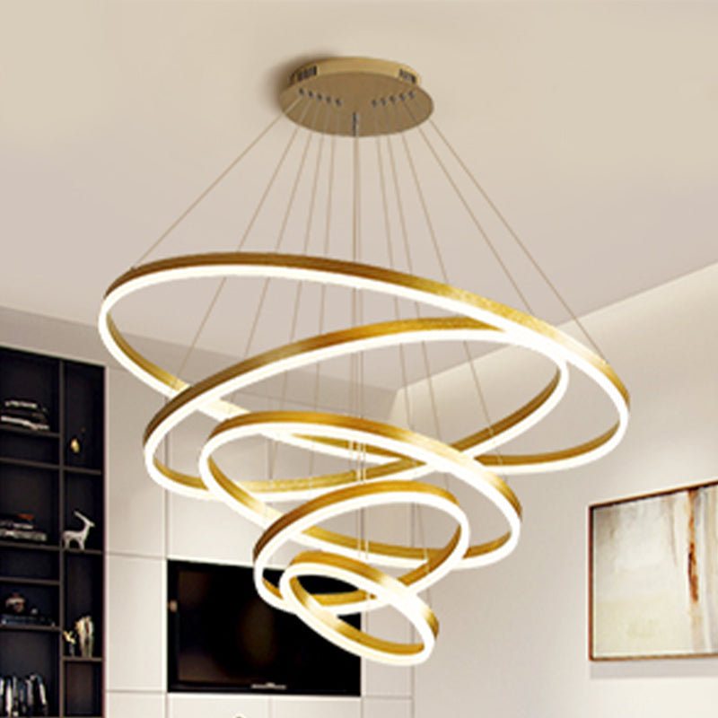 Noordse moderne minimalisme lichte luxe stijl led hanger kroonluchter licht voor eetkamer woonkamer