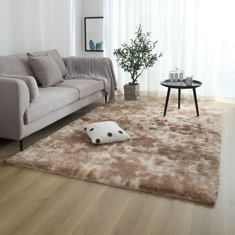 Simplicité Solide Shag Carpet Polyester Raping Indoor Tapis de support sans glissement pour décoration pour la maison