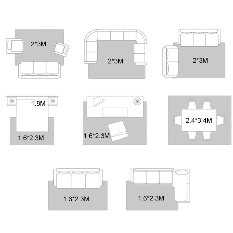 Black Retro Carpet Polyester Graphic Area Carpet Stain Resistant Carpet for Home Decor