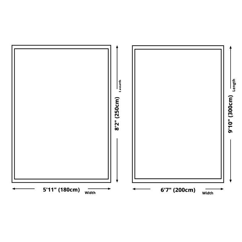 Simplicity Area Carpet Modern Indoor Rug Polyester Stain Resistant Area Rug for Living Room