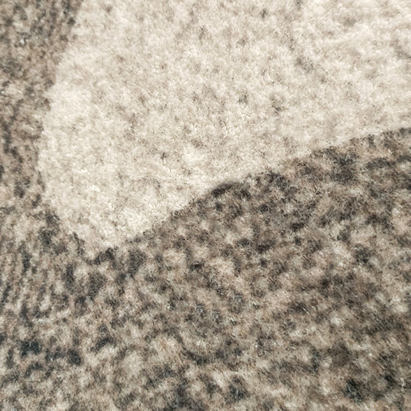 Modern Area Carpet Leisure Contrast Panel Indoor Rug Polyester Rug with Non-Slip Backing