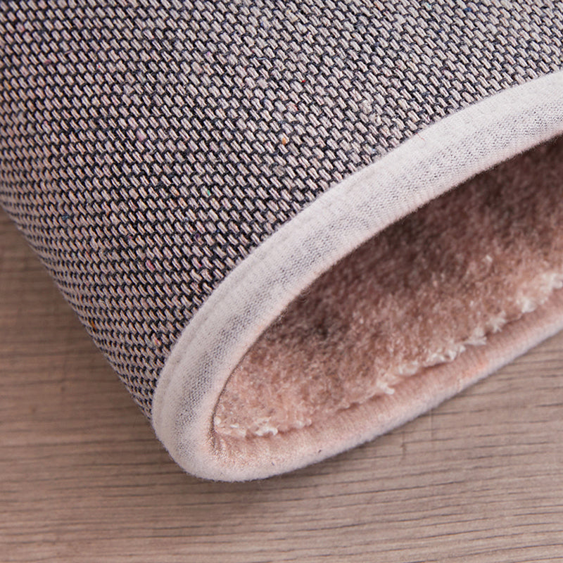 Grey Modern Carpet Geometric Pattern Polyester Area Rug Non-Slip Backing Rug for Bedroom