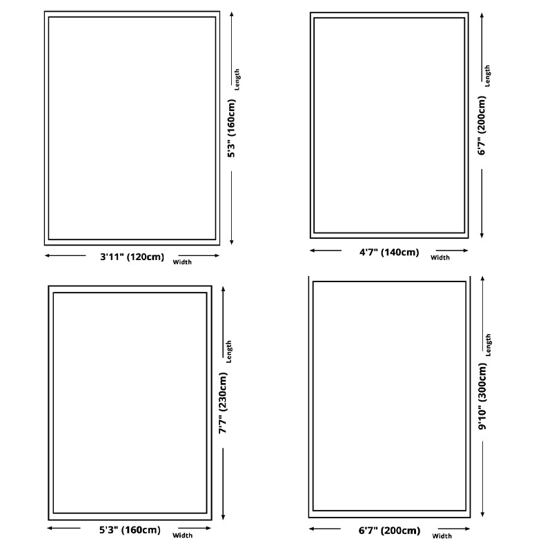 Modern Rose Flower Print Carpet Polyester Area Rug Non-Slip Backing Indoor Carpet for Living Room