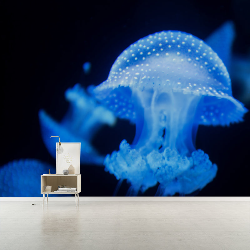 Tropical Sea Creatures Mural Wallpaper Washable Modern Living Room Decoration