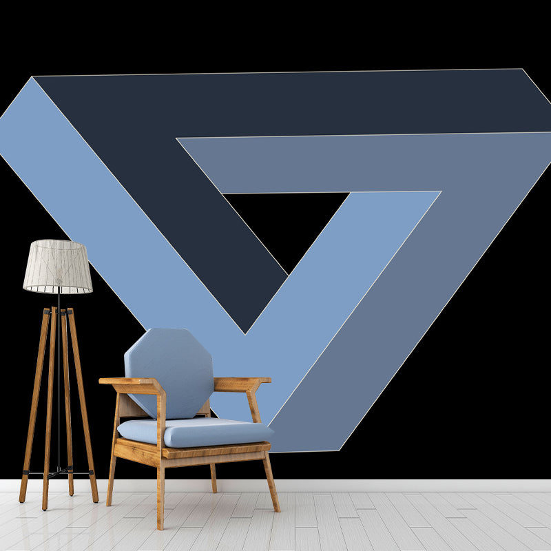 Geometry Wall Murals Contemporary Wall Art for Bedroom, Moisture Resistant