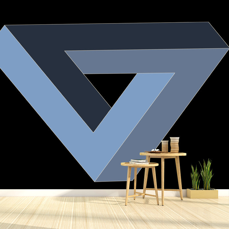 Geometry Wall Murals Contemporary Wall Art for Bedroom, Moisture Resistant