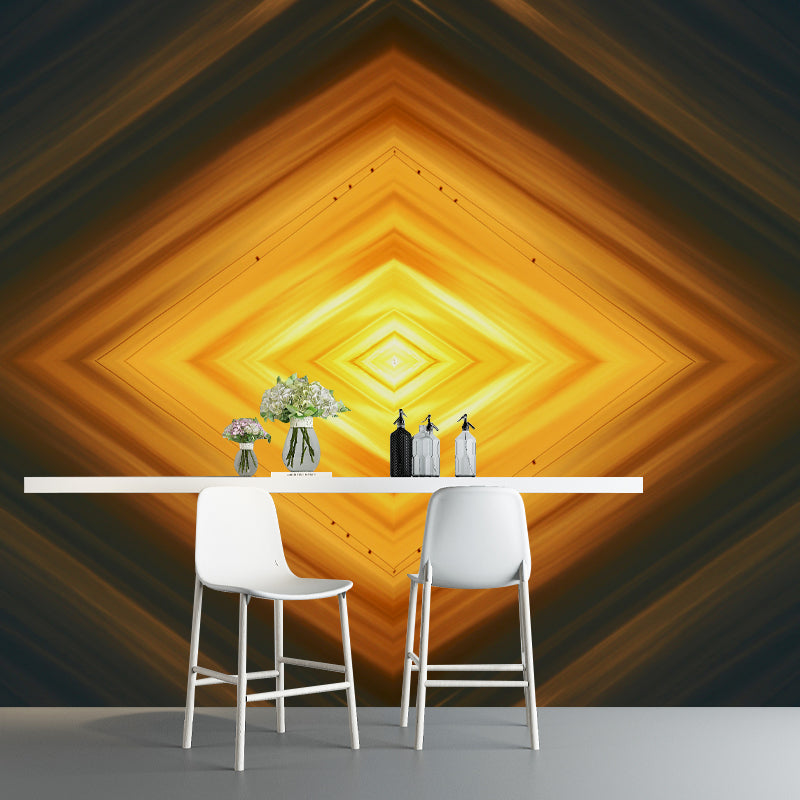 Triangle Geometry Mural Decal for Study Room Washable, Custom Size Available