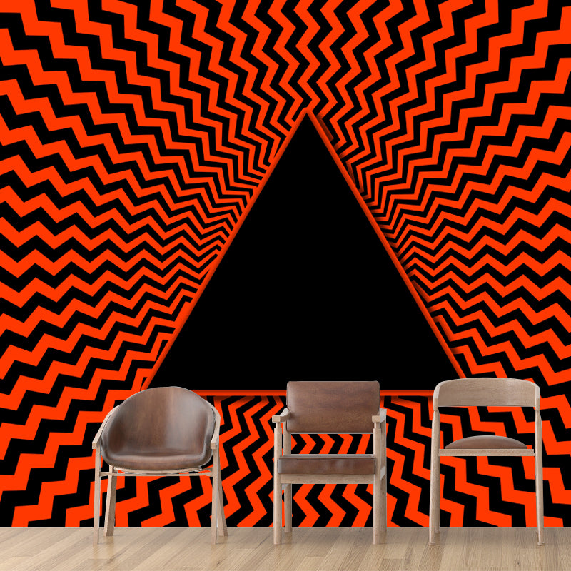 Triangle Geometry Mural Decal for Study Room Washable, Custom Size Available