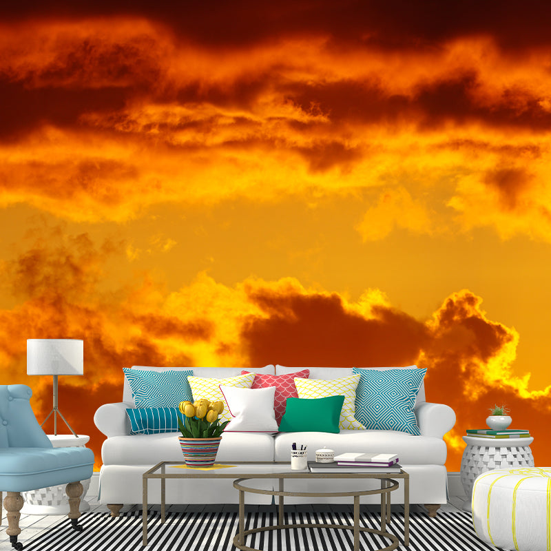 Sky Scenery Mural Wallpaper for Sitting Room Moisture Resistant, Personalized Size Available