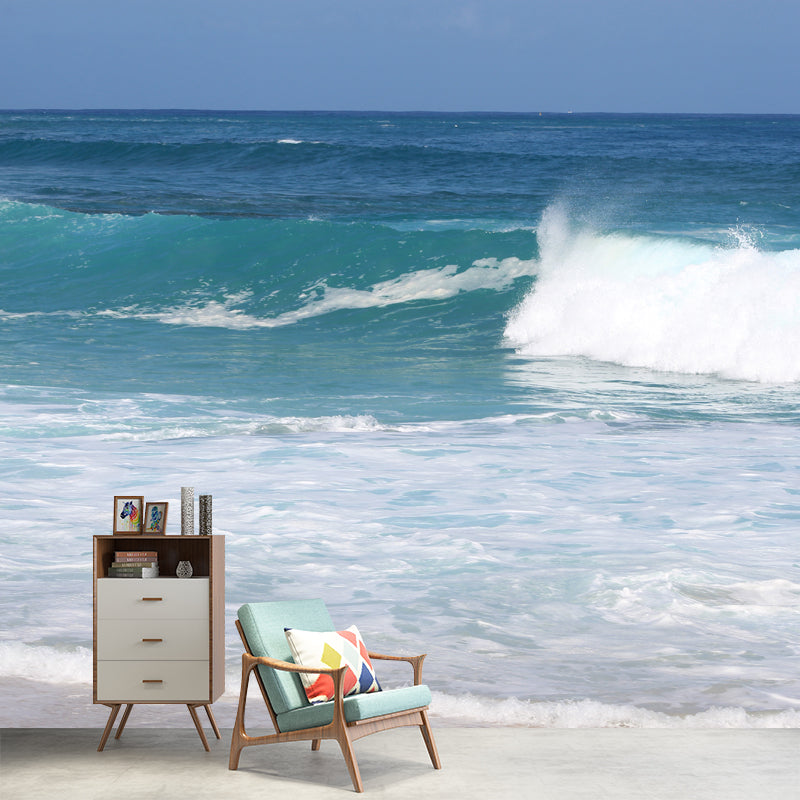 Beach View Stain Resistant Wall Decor for Dining Room Bedroom, Made to Measure