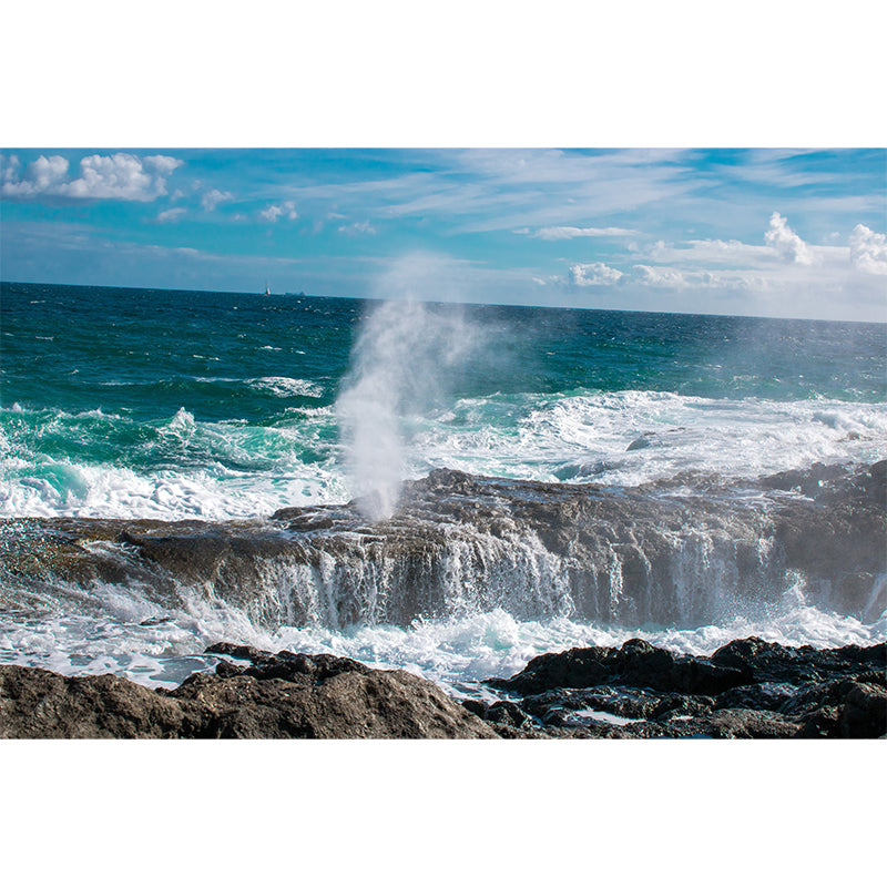 Beach View Stain Resistant Wall Decor for Dining Room Bedroom, Made to Measure