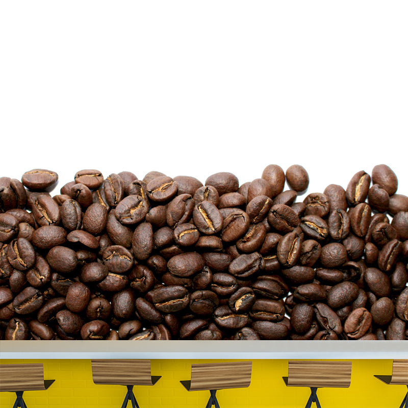 Coffee Beans Water Resistant Coffee Shop Wall Decoration, Made to Measure