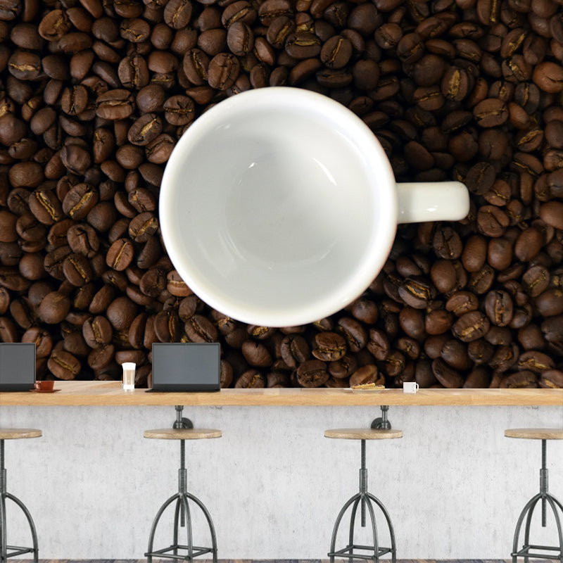 Coffee Beans Water Resistant Coffee Shop Wall Decoration, Made to Measure