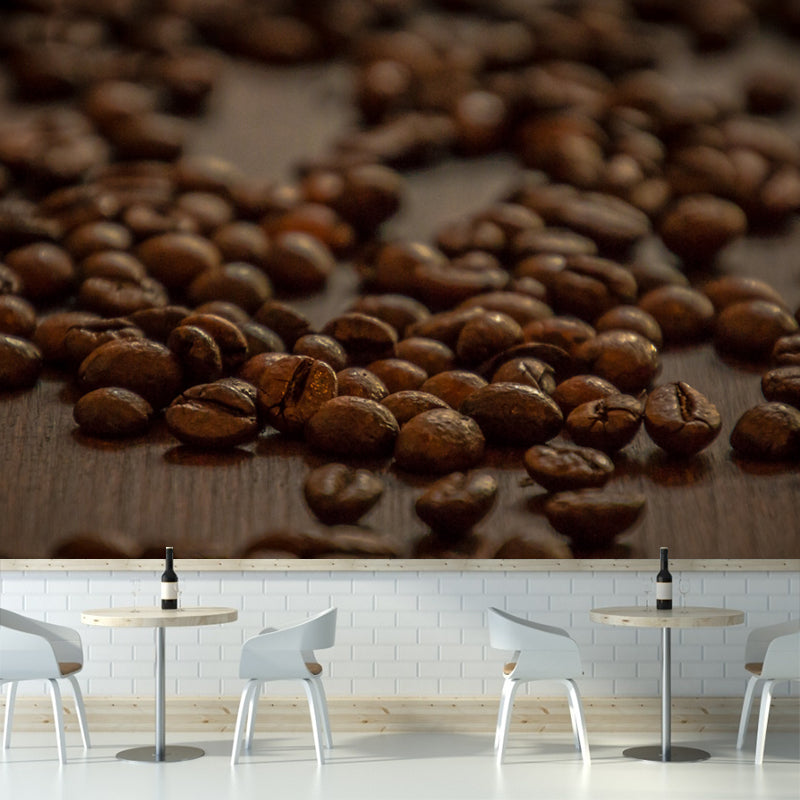 Coffee Beans Water Resistant Coffee Shop Wall Decoration, Made to Measure