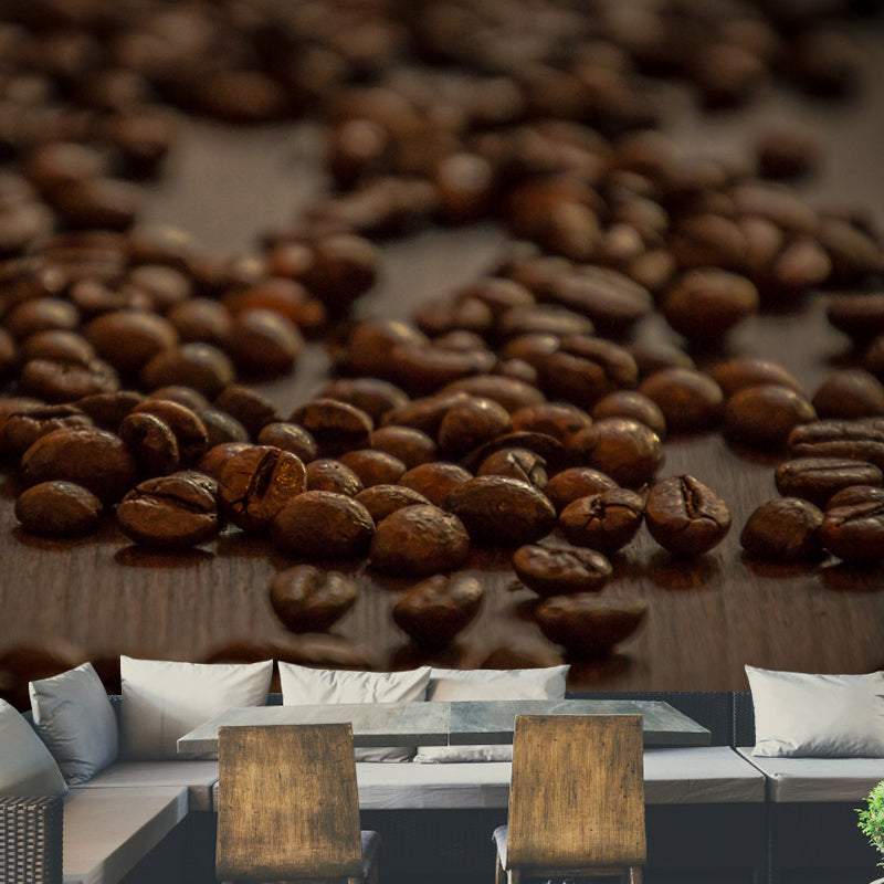 Coffee Beans Water Resistant Coffee Shop Wall Decoration, Made to Measure