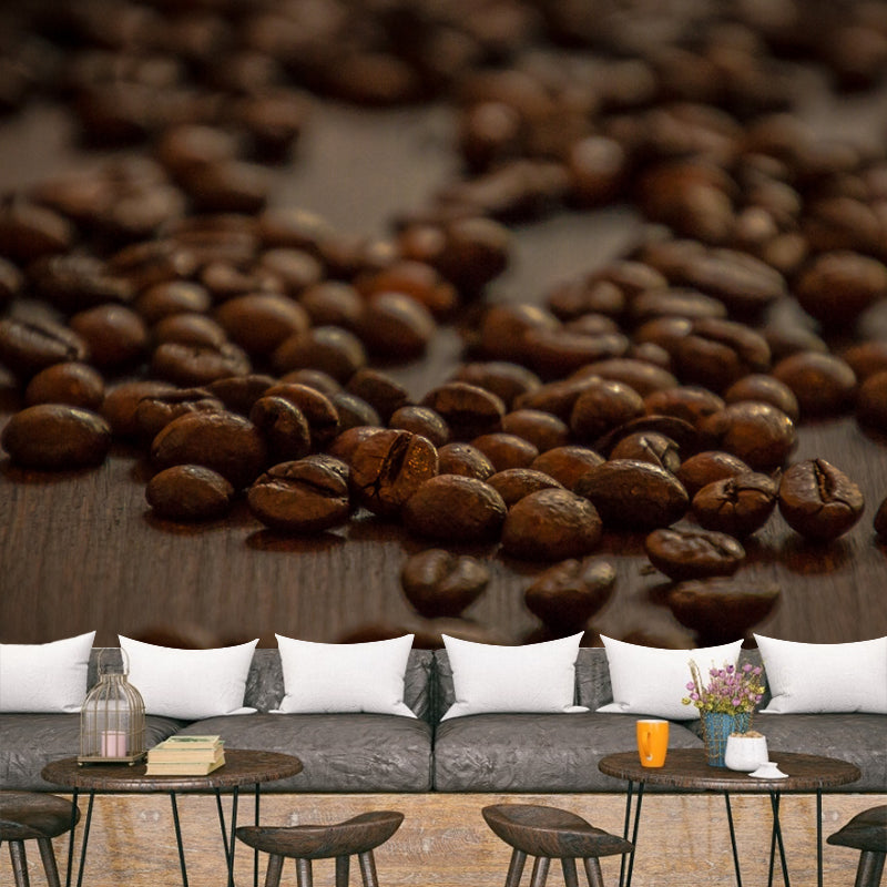 Coffee Beans Water Resistant Coffee Shop Wall Decoration, Made to Measure