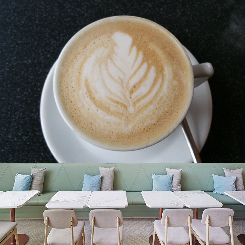 Coffee Mural Environment Friendly Wall Covering for Coffee Shop, Waterproofing