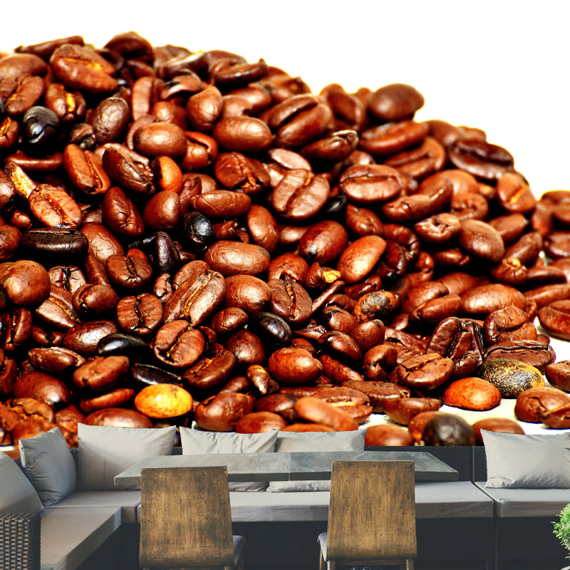 Coffee Mural Wallpaper for Restaurant Decor Stain Resistant, Made to Measure