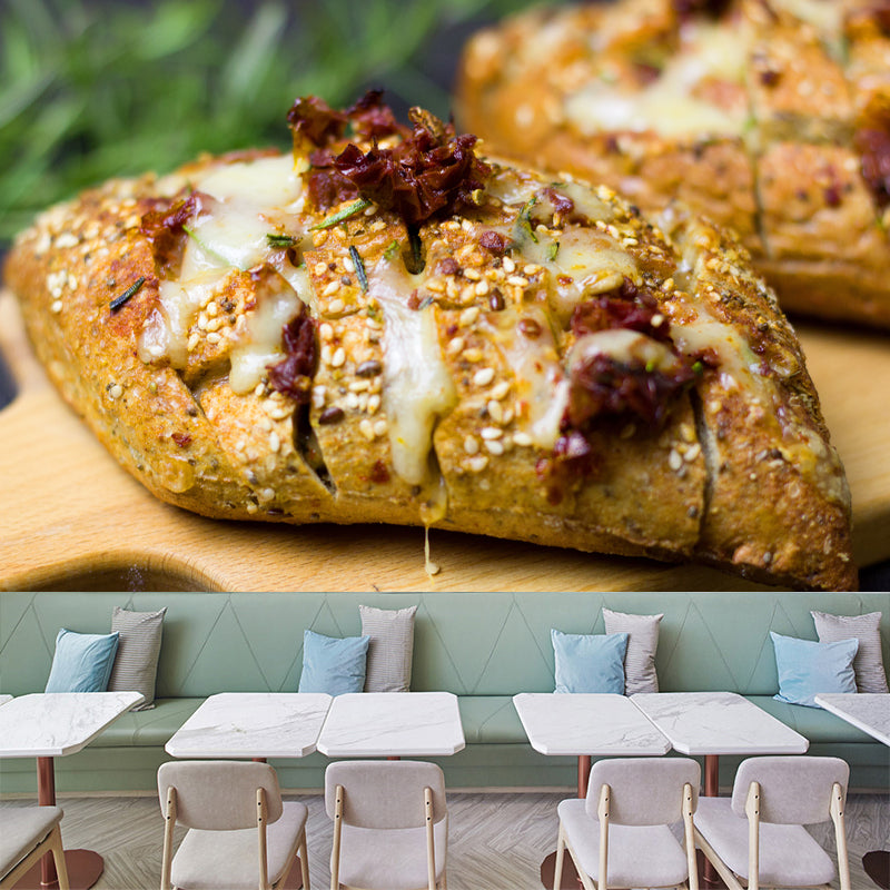 Minimalism Style Dessert Mural Wall Covering for Dessert Shop Baking Shop