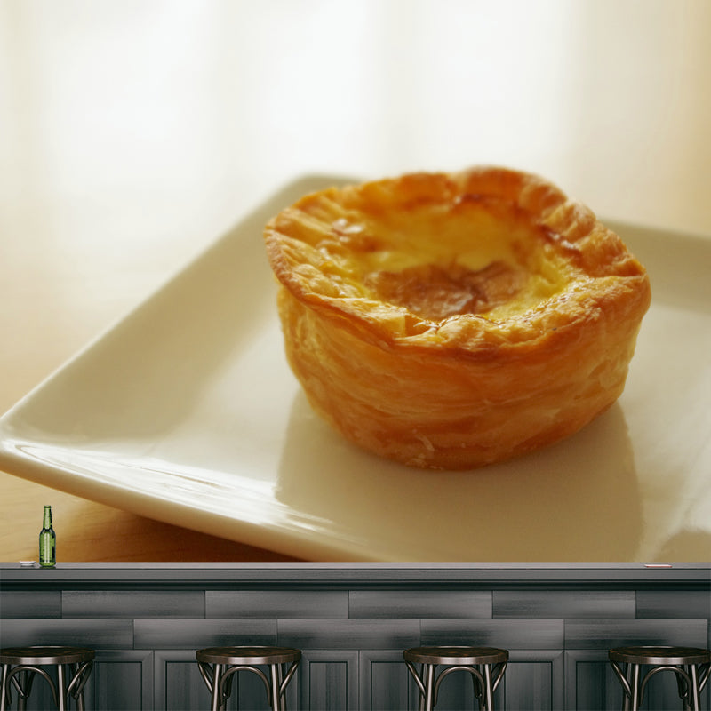 Sweet Food Mural Wallpaper for Commerce Shop Modern Decoration for Dessert Shop, Custom Printed