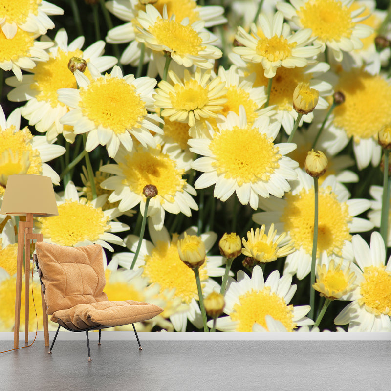 Bunte Chrysanthemen-Wanddekoration für Schlafzimmer und Wohnzimmer, individuelle Größe erhältlich