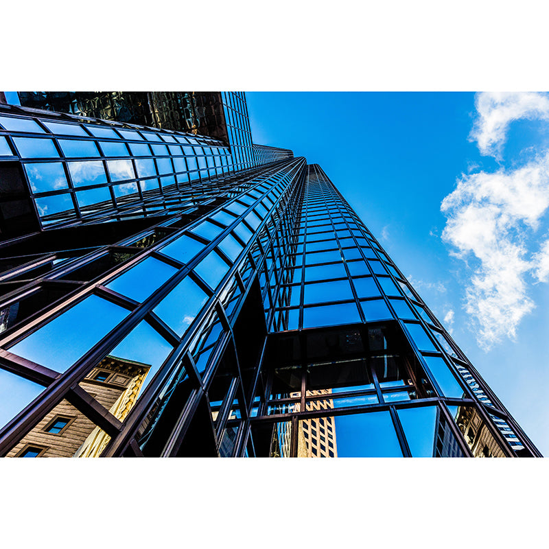 Customized Buildings Photography Wall Mural Mildew Resistant for Dining Room