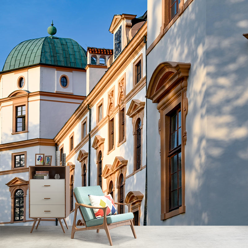 Customized Buildings Photography Wall Mural Mildew Resistant for Bedroom Decoration