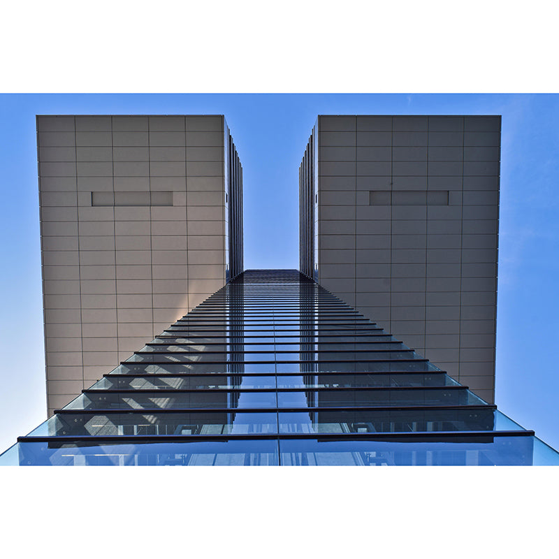 Buildings Photography Wall Mural Modernism Style Wall Decoration for Sitting Room