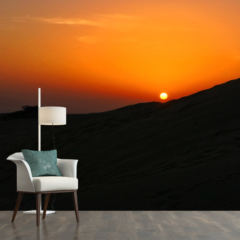 Mountain Scenery Wall Mural Modernism Style Wall Decoration for Sleeping Room