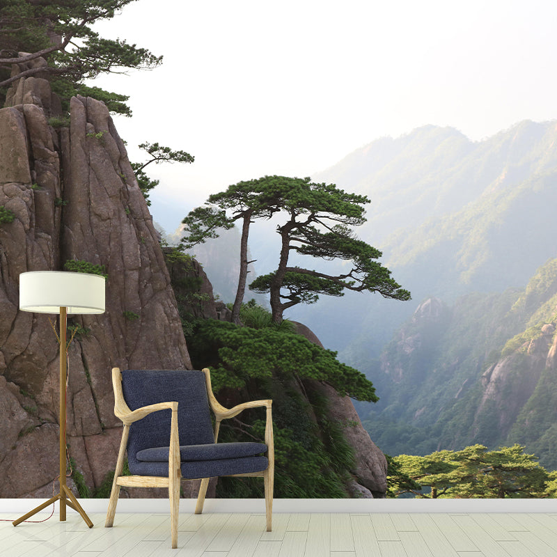 Mountain Scenery Wall Mural Modernism Style Wall Decoration for Sleeping Room