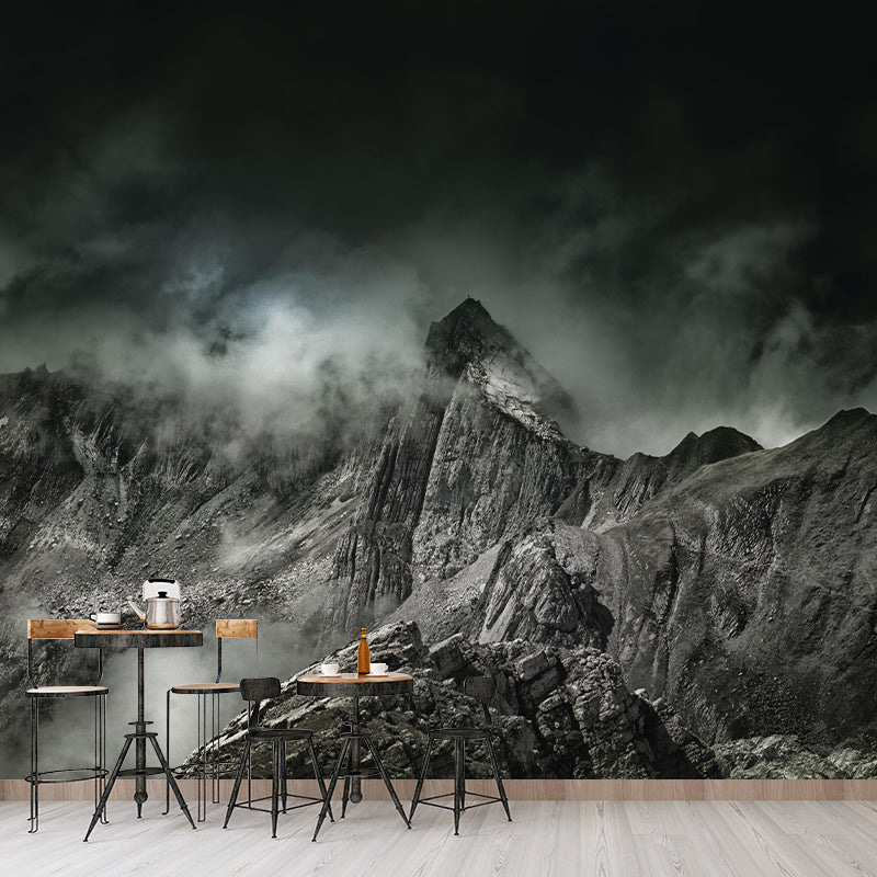 Mountain Scenery Wall Mural Modernism Style Wall Decoration for Sleeping Room