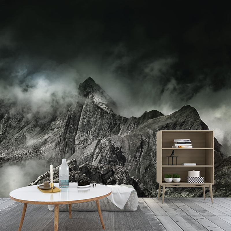 Mountain Scenery Wall Mural Modernism Style Wall Decoration for Sleeping Room