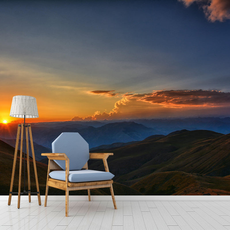 Mountain Wall Mural Horizontal Photography Eco-friendly Wall Covering for Wall Decor